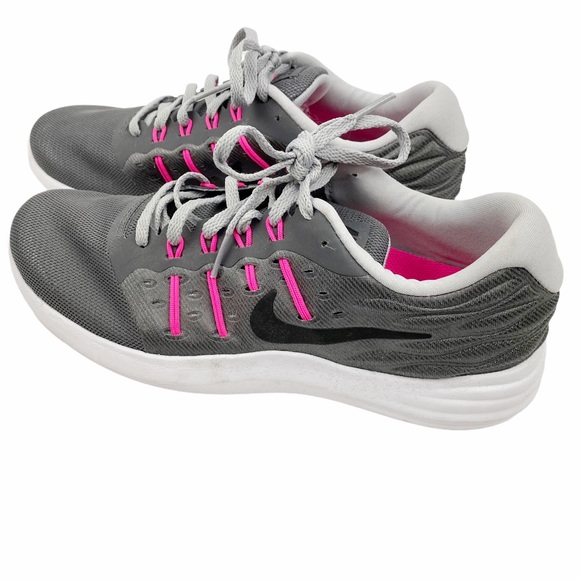 Nike Shoes - NIKE Grey Pink White Running Sneakers Size 8